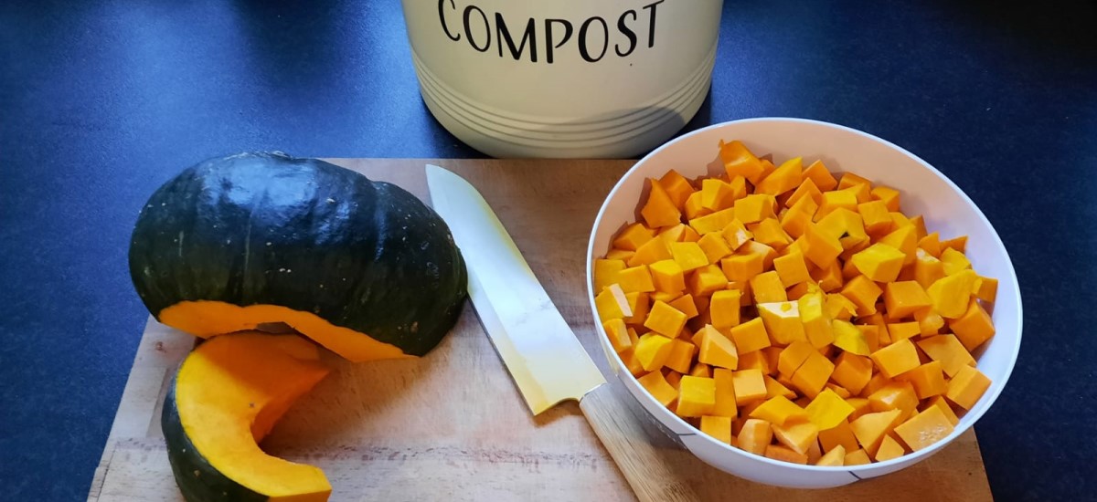 Chopped pumpkin